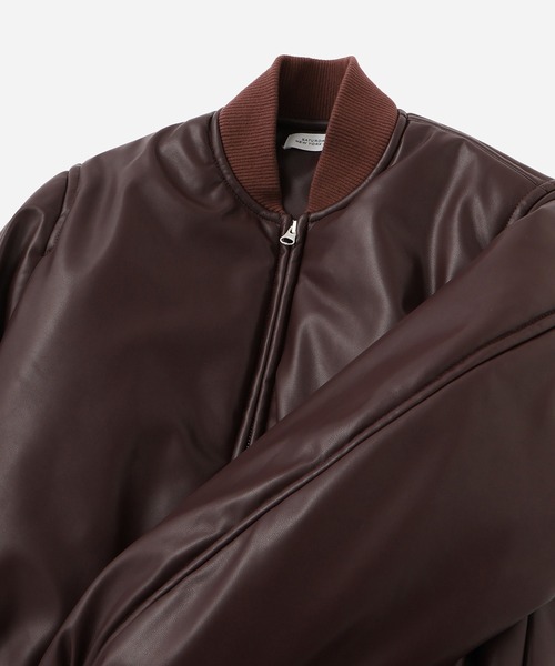 Saturdays NYC（サタデーズ ニューヨークシティ ）の「Dorothy Cropped Bomber Jacket  | WOMEN（その他アウター・レディース・ブラック/ワイン・S/L/M）」の21枚目の写真