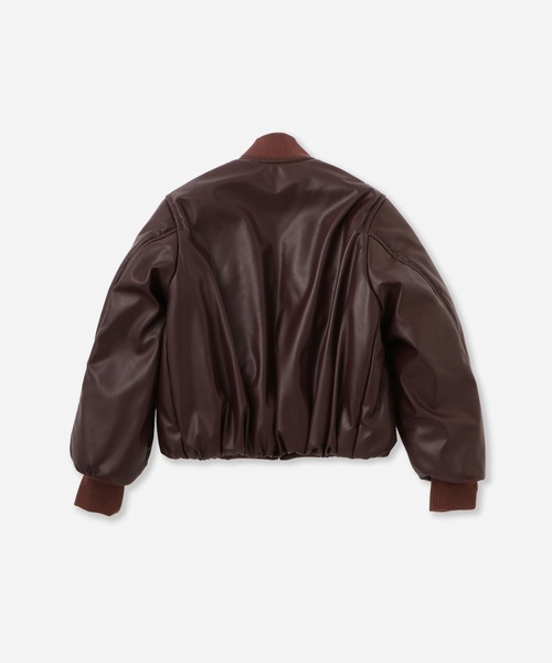 Saturdays NYC（サタデーズ ニューヨークシティ ）の「Dorothy Cropped Bomber Jacket  | WOMEN（その他アウター・レディース・ブラック/ワイン・S/L/M）」の19枚目の写真