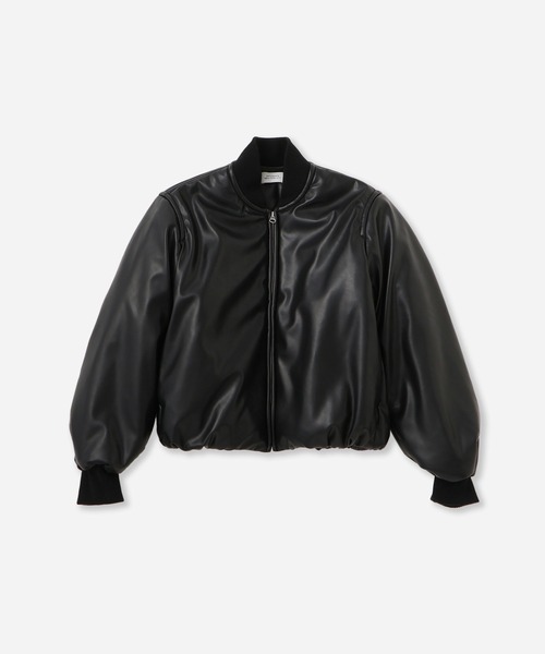 Saturdays NYC（サタデーズ ニューヨークシティ ）の「Dorothy Cropped Bomber Jacket  | WOMEN（その他アウター・レディース・ブラック/ワイン・S/L/M）」の17枚目の写真