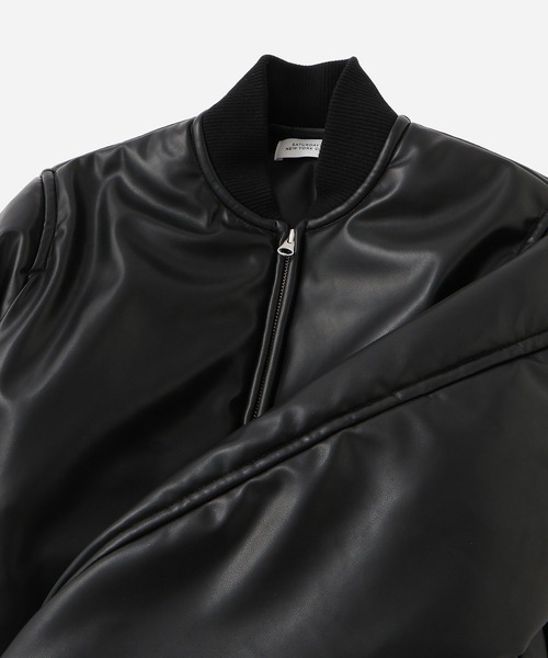 Saturdays NYC（サタデーズ ニューヨークシティ ）の「Dorothy Cropped Bomber Jacket  | WOMEN（その他アウター・レディース・ブラック/ワイン・S/L/M）」の20枚目の写真