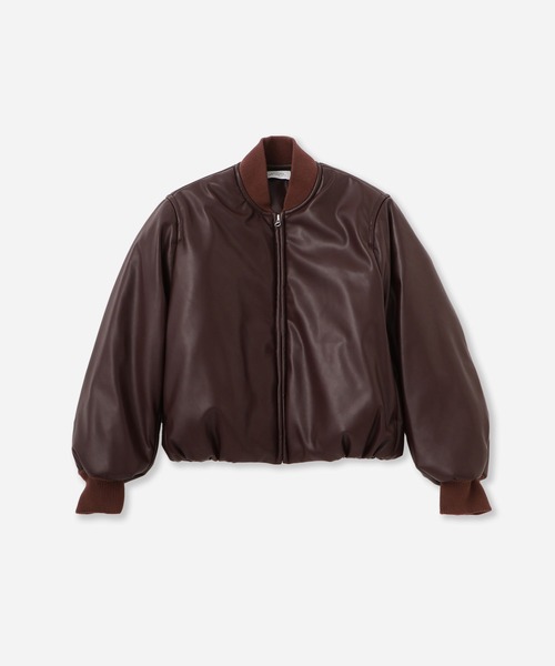 Saturdays NYC（サタデーズ ニューヨークシティ ）の「Dorothy Cropped Bomber Jacket  | WOMEN（その他アウター・レディース・ブラック/ワイン・S/L/M）」の18枚目の写真