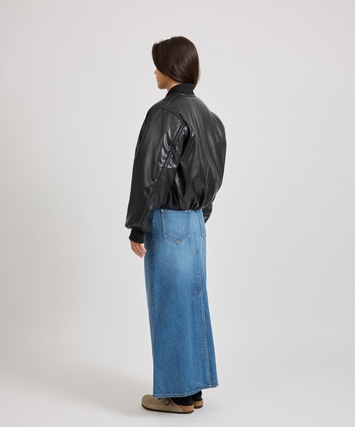 Saturdays NYC（サタデーズ ニューヨークシティ ）の「Dorothy Cropped Bomber Jacket  | WOMEN（その他アウター・レディース・ブラック/ワイン・S/L/M）」の9枚目の写真
