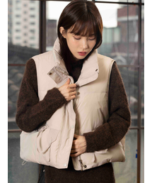 THE GREEN LAB（ザグリーンラボ）の「Overfit padded vest [light beige]（ダウンベスト）」