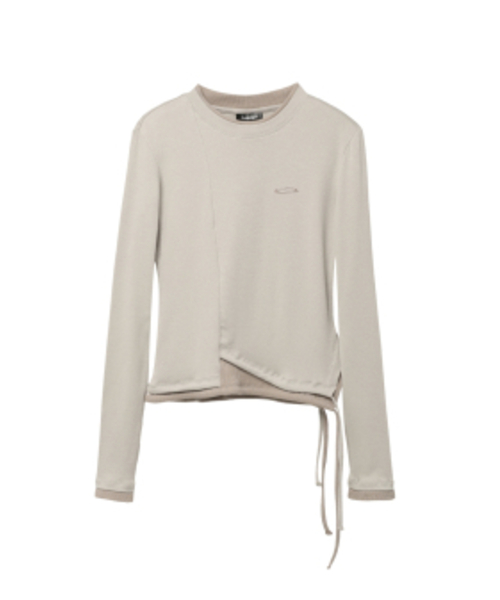 Opening Project（オープニングプロジェクト）の「W Small Logo Layered T Shirt - Brown（Tシャツ/カットソー・レディース・その他・FREE）」の7枚目の写真