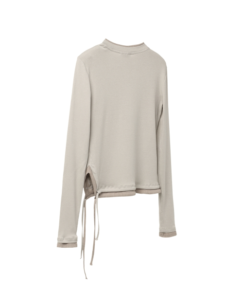 Opening Project（オープニングプロジェクト）の「W Small Logo Layered T Shirt - Brown（Tシャツ/カットソー・レディース・その他・FREE）」の9枚目の写真