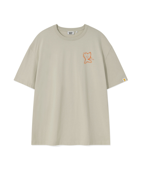 Wacky WiLLy(ワッキーウィリー)の「キキグラフィティ半袖Tシャツライトグレー(Tシャツ/カットソー・レディース・その他・SMALL/MEDIUM/LARGE/X-LARGE)」の2枚目の写真