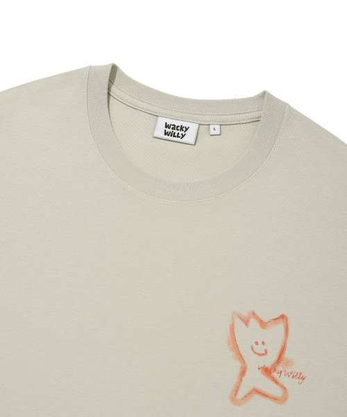 Wacky WiLLy(ワッキーウィリー)の「キキグラフィティ半袖Tシャツライトグレー(Tシャツ/カットソー・レディース・その他・SMALL/MEDIUM/LARGE/X-LARGE)」の4枚目の写真