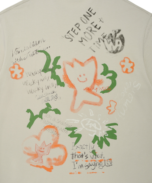 Wacky WiLLy(ワッキーウィリー)の「キキグラフィティ半袖Tシャツライトグレー(Tシャツ/カットソー・レディース・その他・SMALL/MEDIUM/LARGE/X-LARGE)」の8枚目の写真