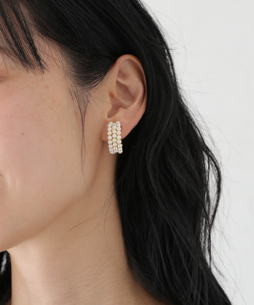 Caline Paris(カリーヌパリ)の「Caline Paris/カリンヌ パリ パールイヤリング 25BO30(イヤリング・レディース・ゴールド・FREE)」の6枚目の写真