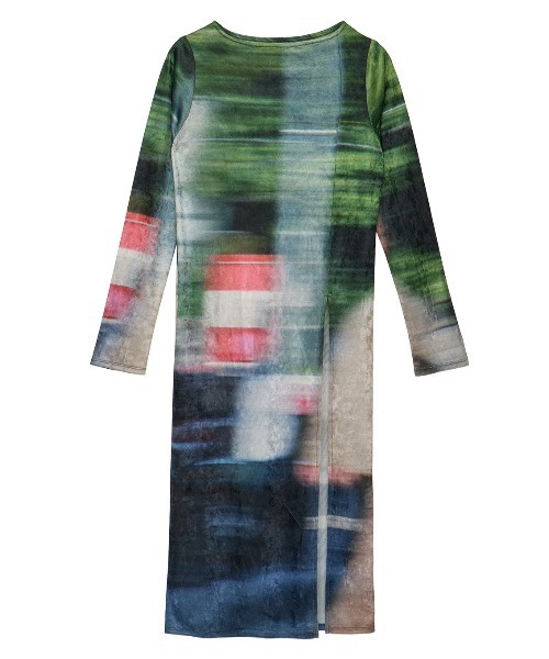 UND LANDSCAPE PRINT LONG TOP（Tシャツ/カットソー）｜Ameri（アメリ