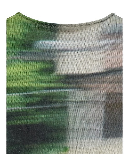 UND LANDSCAPE PRINT LONG TOP（Tシャツ/カットソー）｜Ameri（アメリ