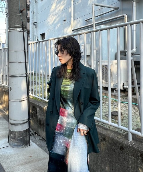 UND LANDSCAPE PRINT LONG TOP（Tシャツ/カットソー）｜Ameri（アメリ