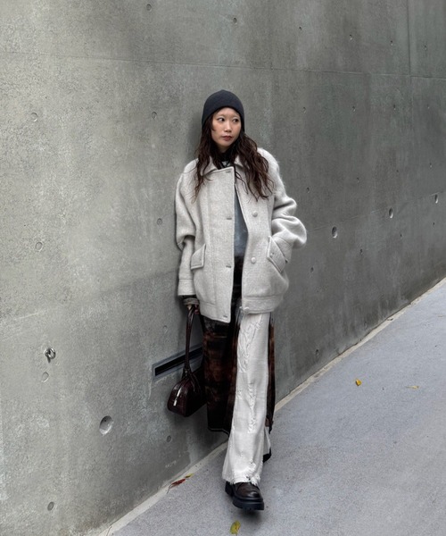 Ameri（アメリ）の「UND LANDSCAPE PRINT LONG TOP（Tシャツ