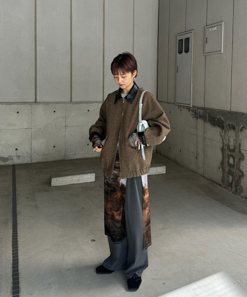 UND LANDSCAPE PRINT LONG TOP（Tシャツ/カットソー）｜Ameri（アメリ