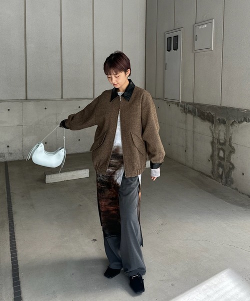 UND LANDSCAPE PRINT LONG TOP（Tシャツ/カットソー）｜Ameri（アメリ