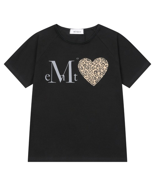 MUCENT（ムセント）の「コロンヒョピハートパッチ半袖Tシャツ（2カラー）（Tシャツ/カットソー・レディース・ホワイト/ブラック・FREE）」の2枚目の写真