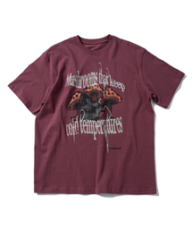 SUPERSUB（スーパーサブ）の「Ice Mushroom Short Sleeve T-Shirt - Deep Pink（Tシャツ/カットソー）」