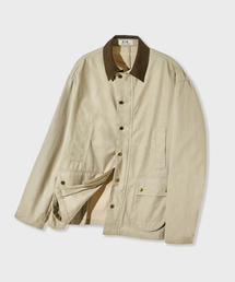 GLW（ジーエルダブリュ）の「ヘリテージカバー ハンティングジャケット ベージュ（ミリタリージャケット）」