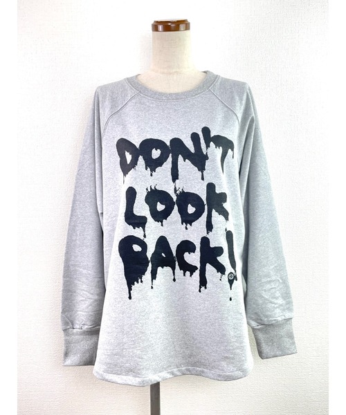 Rydia（リディア）の「DON'Tルーズラグラントップス（Tシャツ/カットソー・レディース・トップグレー/オフホワイト/ブラック・1）」の3枚目の写真