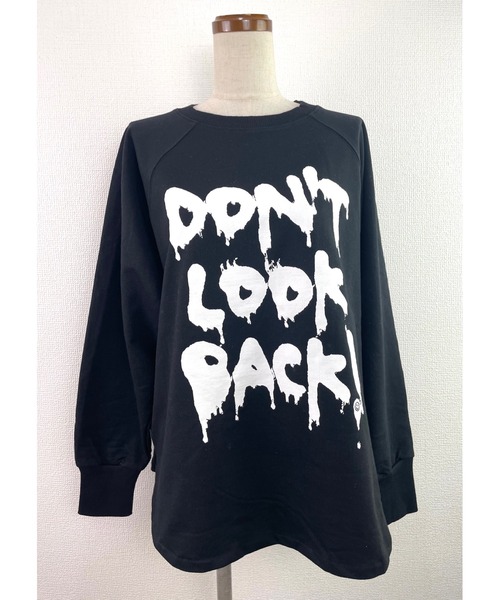 Rydia（リディア）の「DON'Tルーズラグラントップス（Tシャツ/カットソー・レディース・トップグレー/オフホワイト/ブラック・1）」の7枚目の写真