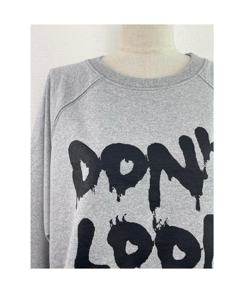 Rydia（リディア）の「DON'Tルーズラグラントップス（Tシャツ/カットソー・レディース・トップグレー/オフホワイト/ブラック・1）」の12枚目の写真