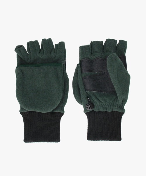 WILD THINGS(ワイルドシングス)の「WILD THINGS POLARTEC DETACHABLE MITTEN / ワイルドシングス(手袋・メンズ・ダークグリーン/ブラック・MEDIUM)」の4枚目の写真