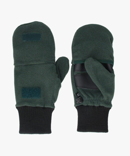 WILD THINGS(ワイルドシングス)の「WILD THINGS POLARTEC DETACHABLE MITTEN / ワイルドシングス(手袋・メンズ・ダークグリーン/ブラック・MEDIUM)」の3枚目の写真