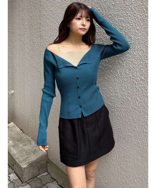 MURUA（ムルーア）の「サイドジップカーゴスカート（スカート・レディース・ブラック/グレー・2/1）」の16枚目の写真