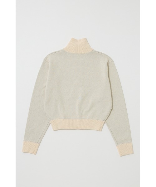 MOUSSY(マウジー)の「LETTERED HALF ZIP セーター(ニット/セーター・レディース・杢グレー/オフホワイト/レッド/ネイビー・FREE)」の7枚目の写真