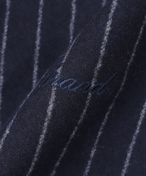 WISM(ウィズム)の「GRAND COLLECTION / グランド コレクション REVERSIBLE PINSTRIPE WOOL/COTTON J(その他アウター・メンズ・ダークブルー・MEDIUM/LARGE)」の7枚目の写真