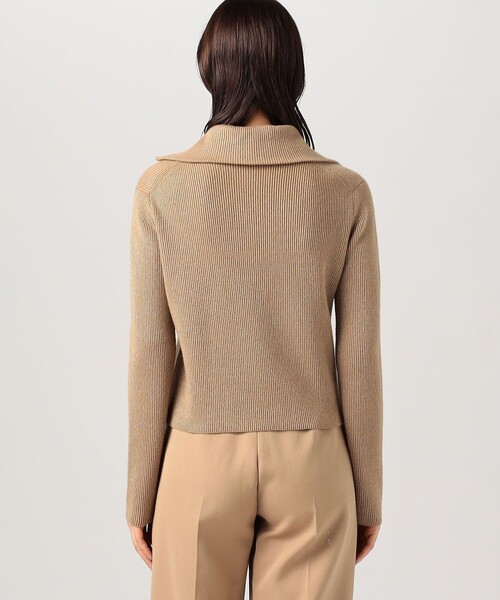 BACCA（バッカ）の「ラメウール フラットカラーニットカーディガン（ニット/セーター・レディース・ベージュ系その他/グレー系その他2・S）」の6枚目の写真