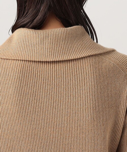 ラメウール フラットカラーニットカーディガン（ニット/セーター