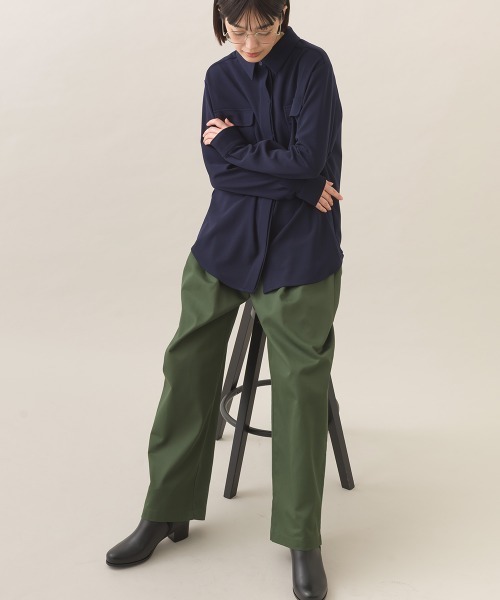 OMNES（オムネス）の「ハイウエストツータックチノパンツ（チノパンツ・レディース・ブラウン/オリーブ/ブラック/アイボリー・FREE）」の20枚目の写真