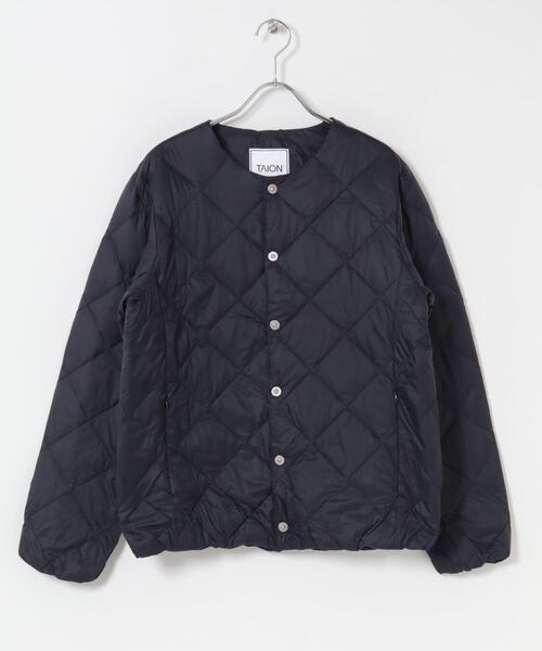 URBAN RESEARCH ROSSO WOMEN(アーバンリサーチ ロッソ)の「TAION CREW NECK DOWN JACKET(ダウンジャケット/コート・レディース・ネイビー/チャコールグレー/オフホワイト/ブラック・SMALL/MEDIUM/LARGE)」の1枚目の写真