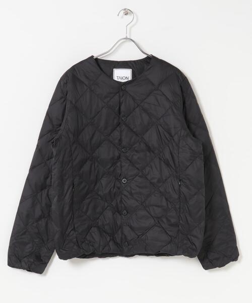 URBAN RESEARCH ROSSO WOMEN(アーバンリサーチ ロッソ)の「TAION CREW NECK DOWN JACKET(ダウンジャケット/コート・レディース・ネイビー/チャコールグレー/オフホワイト/ブラック・SMALL/MEDIUM/LARGE)」の9枚目の写真