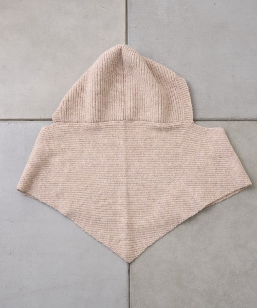 CIAOPANIC TYPY（チャオパニックティピー）の「フード付きスカーフマフラー（マフラー・レディース・バーガンディー/アイボリー/グレー・ONE SIZE）」の9枚目の写真