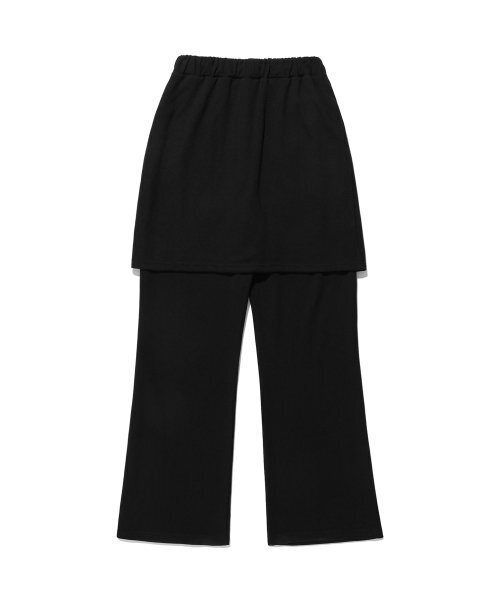 NICE GHOST CLUB（ナイスゴーストクラブ）の「LOGO SWEAT LAYERED PANTS_BLACK(NG2DFUPA91A)（その他パンツ・レディース・ブラック・F）」の6枚目の写真