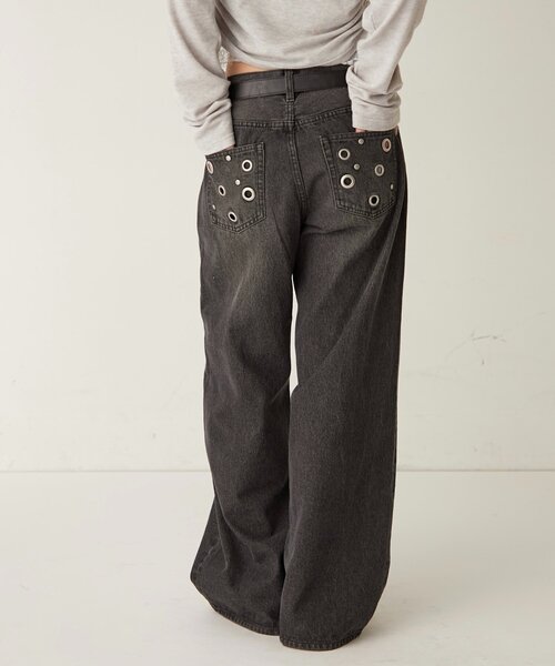 EYELET LOW RISE DENIM /アイレットローライズデニム（デニムパンツ
