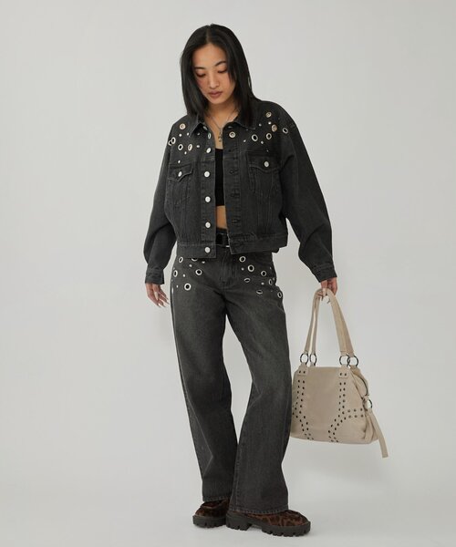 EYELET LOW RISE DENIM /アイレットローライズデニム（デニムパンツ