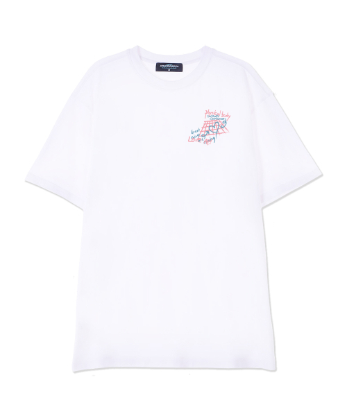 ASTRAL PROJECTION(アストラルプロジェクション)の「グラフィティスーピマコットンラウンドネック半袖Tシャツ_ホワイト(Tシャツ/カットソー・メンズ・その他・XX-LARGE/LARGE/X-LARGE/MEDIUM)」の2枚目の写真