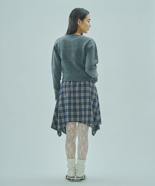 ROSE BUD(ローズバッド)の「TIED SHIRT HEM SKIRT(スカート・レディース・ブラウン/ネイビー・ONE SIZE)」の14枚目の写真