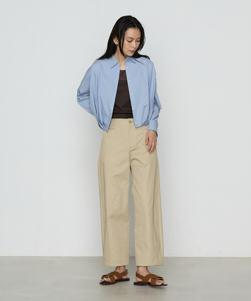 COMME CA(コムサ)の「〔 TALLサイズ 〕 コットンポプリンストライプ シャツ(シャツ/ブラウス・レディース・サックスブルー/トップグレー・15号)」の10枚目の写真