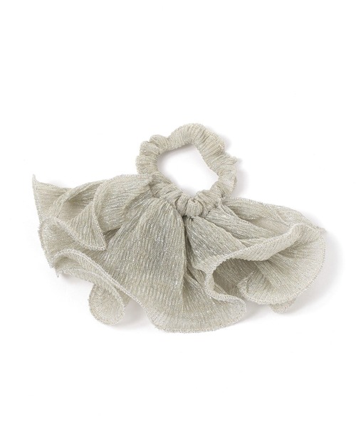 studio CLIP（スタディオクリップ）の「メローフリルシュシュ（シュシュ・レディース・その他1/ブラック・FREE）」の2枚目の写真