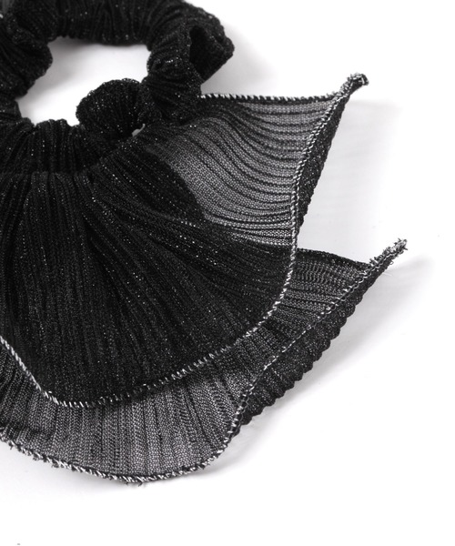 studio CLIP（スタディオクリップ）の「メローフリルシュシュ（シュシュ・レディース・その他1/ブラック・FREE）」の4枚目の写真