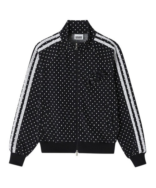 CRANK】ROSE DOT TRACK JACKET / 【クランク】ローズドットダブル