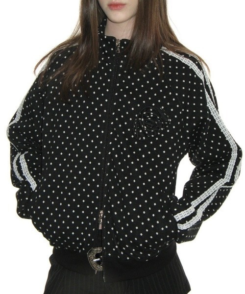 CRANK】ROSE DOT TRACK JACKET / 【クランク】ローズドットダブル