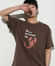 CAMEL WORK（キャメルワーク）の「クロウデッド シング 半袖Tシャツ(ブラウン)（Tシャツ/カットソー）」