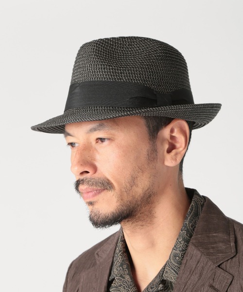 MEN'S BIGI（メンズビギ）の「PAPER FOLDING HAT（ハット・メンズ・ネイビー/ベージュ系その他/ブラック・FREE）」の6枚目の写真