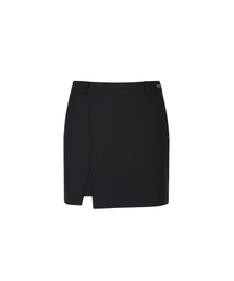 W FLEECE INCISION POINT A-LINE SQ_BK