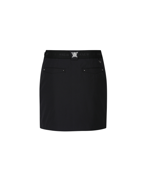 ANEW GOLF（アニューゴルフ）の「W FLEECE INCISION POINT A-LINE SQ_BK（スカート・レディース・その他・X-SMALL/SMALL/LARGE/XX-SMALL）」の3枚目の写真